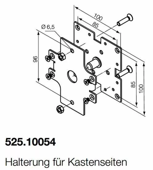 Nice Motorlager Halterung für Kastenseiten / Baureihe LH